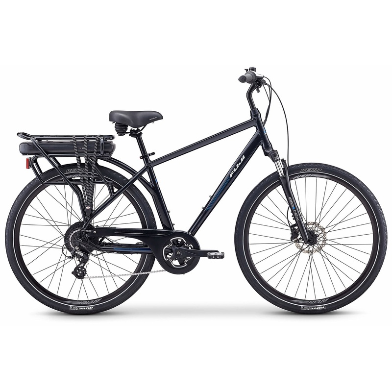 Fuji E-Crosstown USA Electric Bike – Pearl Black Pearl Black 58cm (23″)
