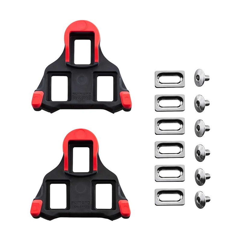 Shimano SM-SH10 SPD-SL Cleat Set – Red Red 0 Deg Float