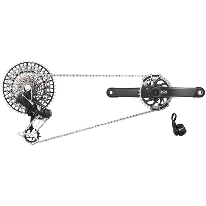 SRAM XX T-Type Eagle Transmission Power Meter Group – 175mm, 32t Chainring, AXS POD Controller, 10-52t Cassette, Rear