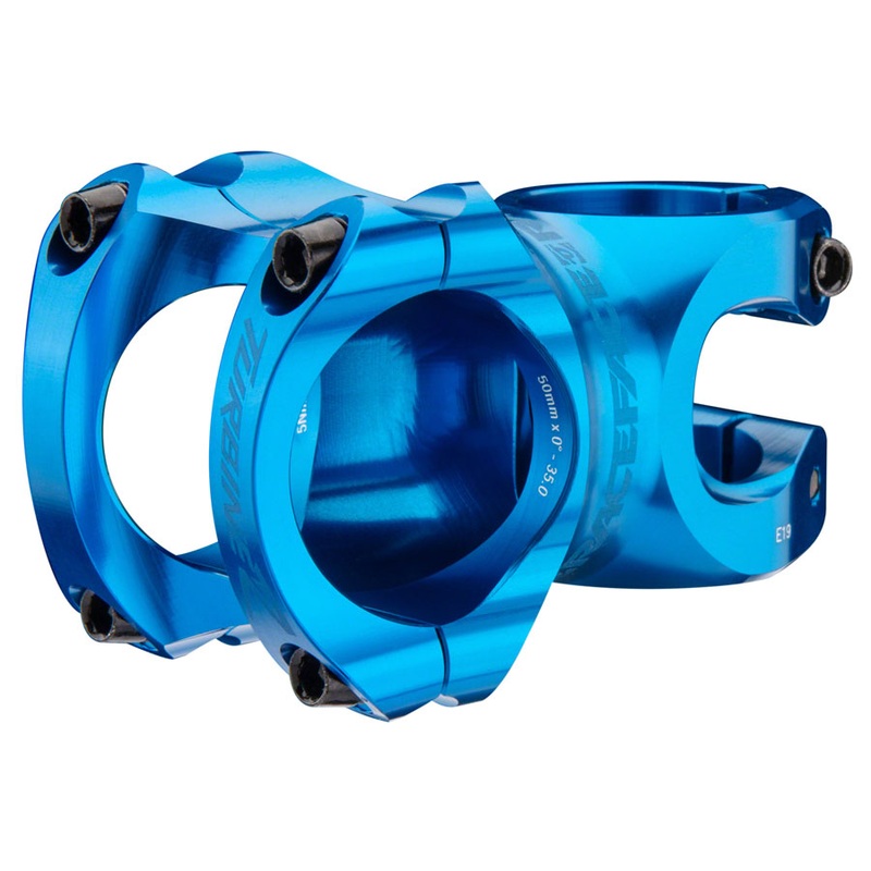 RaceFace Turbine R 35 Stem – 50mm, 35mm Clamp, +/-0, 1 1/8″, Blue