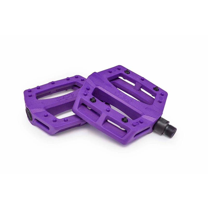 Eclat Contra Platform Pedals, Body: Nylon, Spindle: Cr-Mo, 9/16”, Purple, Pair