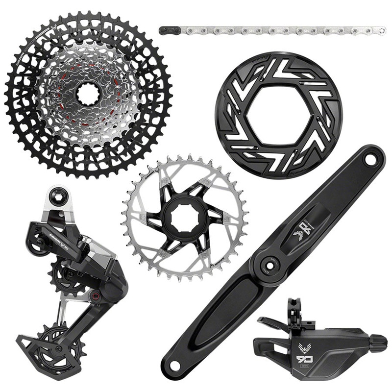 SRAM Eagle 90 Ebike Groupset –  170mm, Brose, 36T, Clip-on Guard, Chain, XS-1275 10-52t, Single Click Shifter, Rear