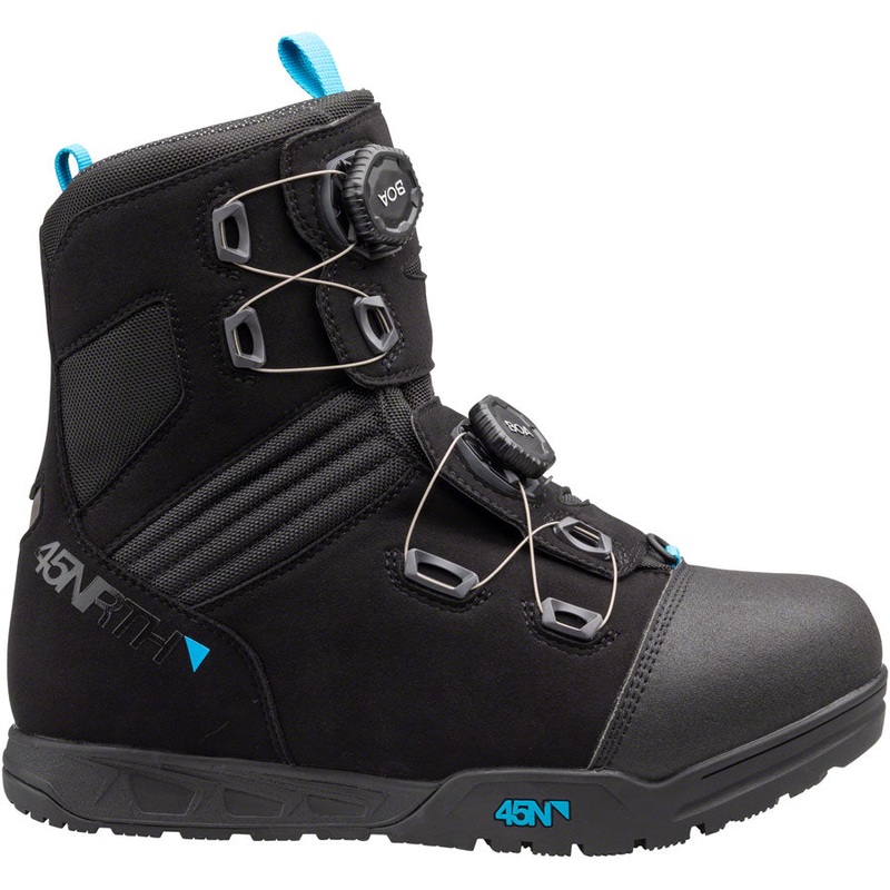 45NRTH Wolfgar Cycling Boot – Black/Blue Size 46