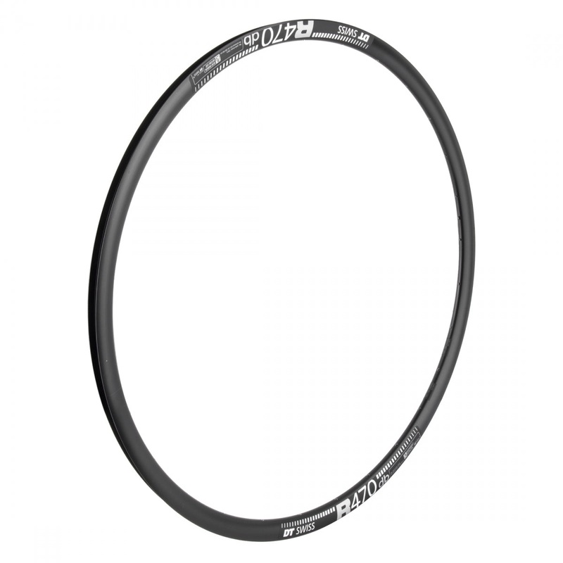 Dt Swiss R470 Disc DT Swiss 700C R470 Black 28 Tubeless Compatible