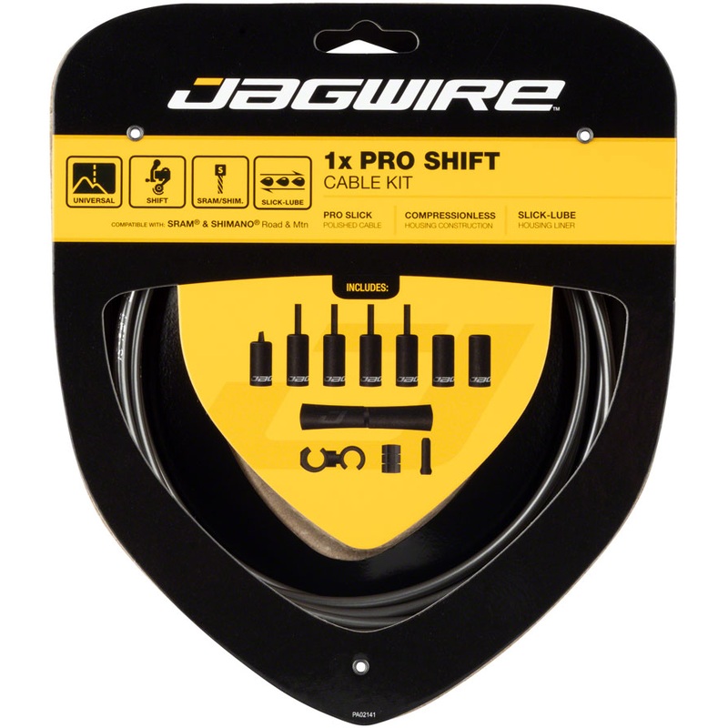 Jagwire 1x Pro Shift Kit Road/Mountain SRAM/Shimano, Ice Gray