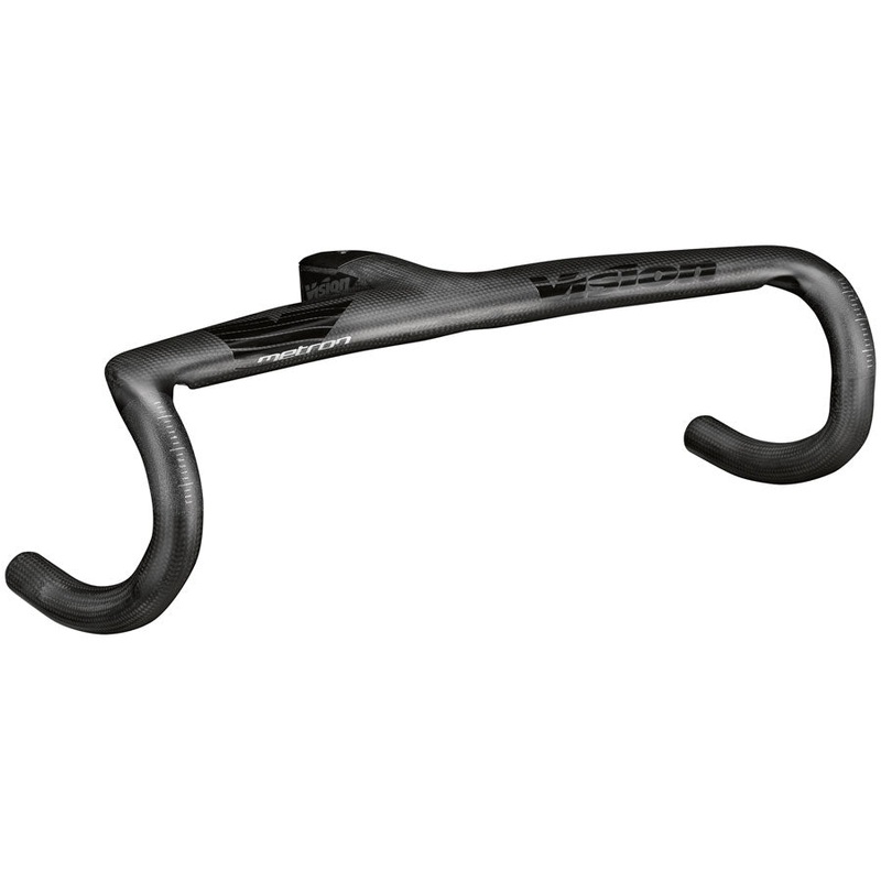 Vision Metron 5D ACR EVO Drop Handlebar, 36cm Width, 80mm Stem Length, -6 Angle, Integrated Carbon Design  Black