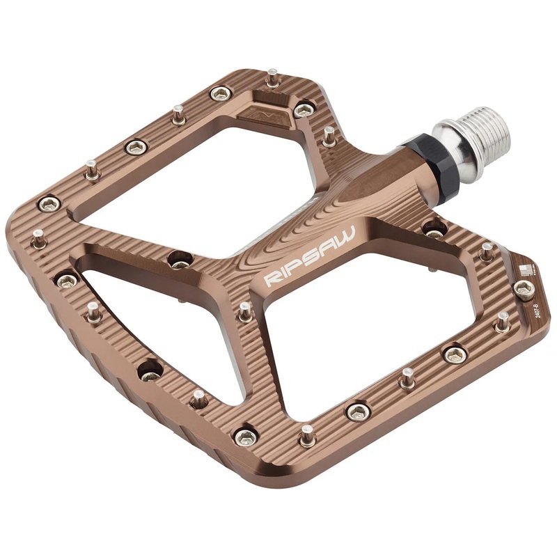 Wolf Tooth Components Ripsaw Aluminum Flat Pedals – Espresso Espresso