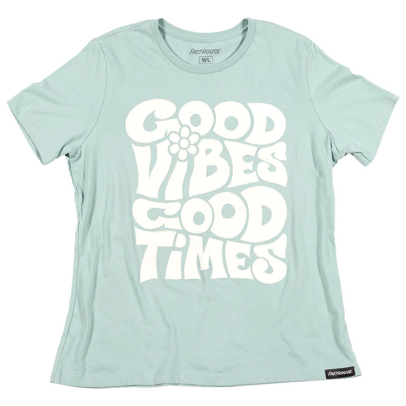 Fasthouse Groove Tee – Womens – Dusty Blue Dusty Blue Small