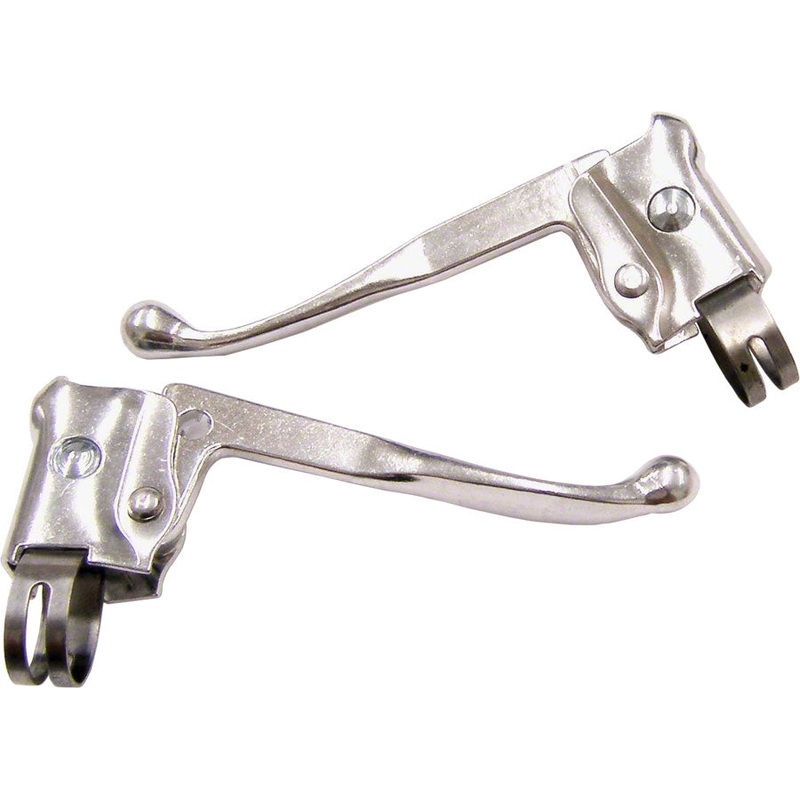 Velo Orange Classic City Bike Brake Levers Pair  22.2mm & 23.8mm Stainless Steel Castings for Caliper & Cantilever Brakes 22.2mm