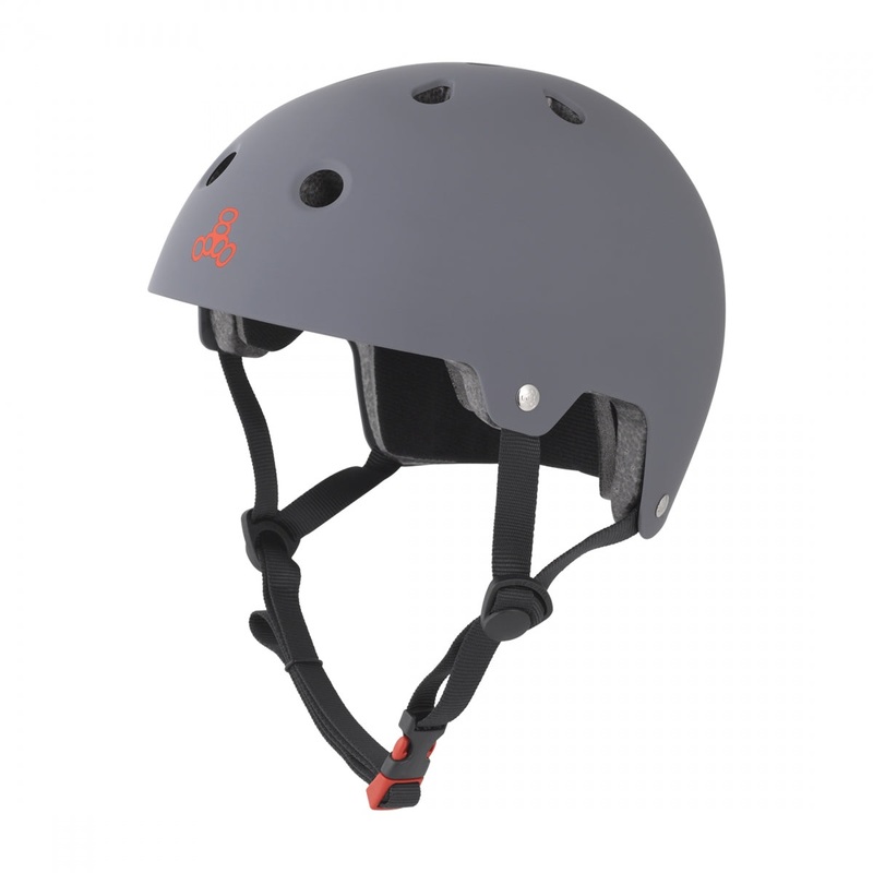 Bike Helmet Triple Eight Dual Certified ABS Hardshell EPS Small/Medium Gun Matte