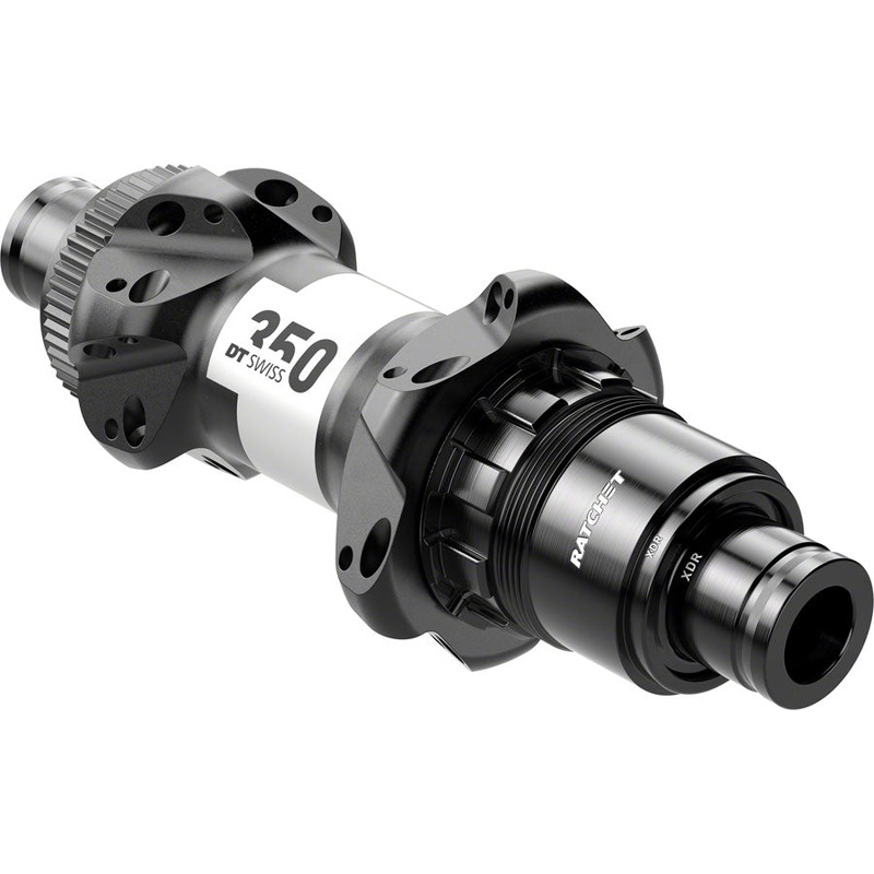 DT Swiss 350 Rear Hub – 12 x 142mm, Center-Lock, XDR, Black, 24H, Straightpull, 36pt, Straight Pull