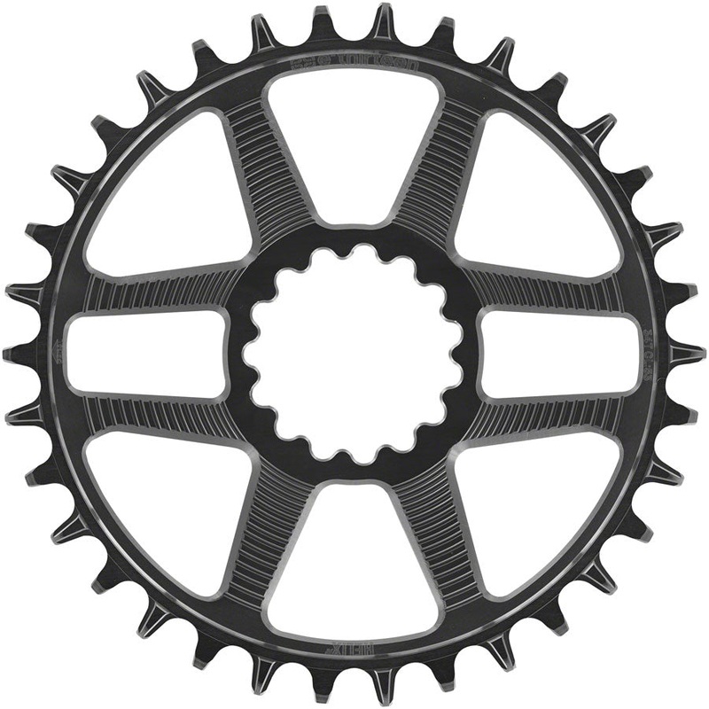 e*thirteen Helix R Chainring – 34t, 11/12-Speed, 52/55mm Flip Flop CL, 3.5mm Offset, e*thirteen DM, Black
