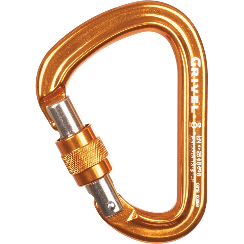 Grivel Delta K5n HMS SG Anodized Gold Single Carabiner – Secure and Stylish Climbing Gear