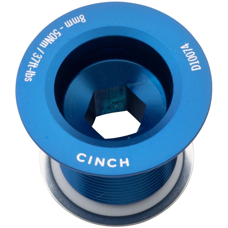 RaceFace CINCH Crank Bolt with Washer – NDS M18 Gloss Blue