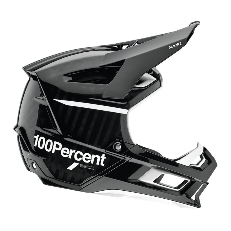 100% Aircraft 2 Helmet – Black-White – 2022 Black – White Small
