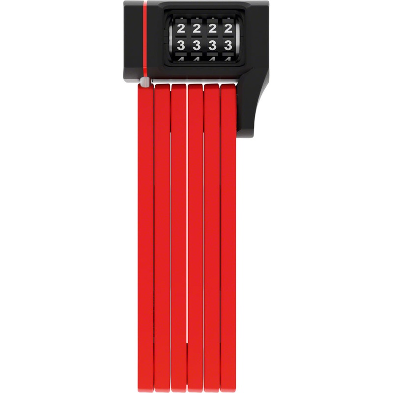 Abus BORDO 5700c Combination Folding Lock 80cm Red 5mm Steel Bars