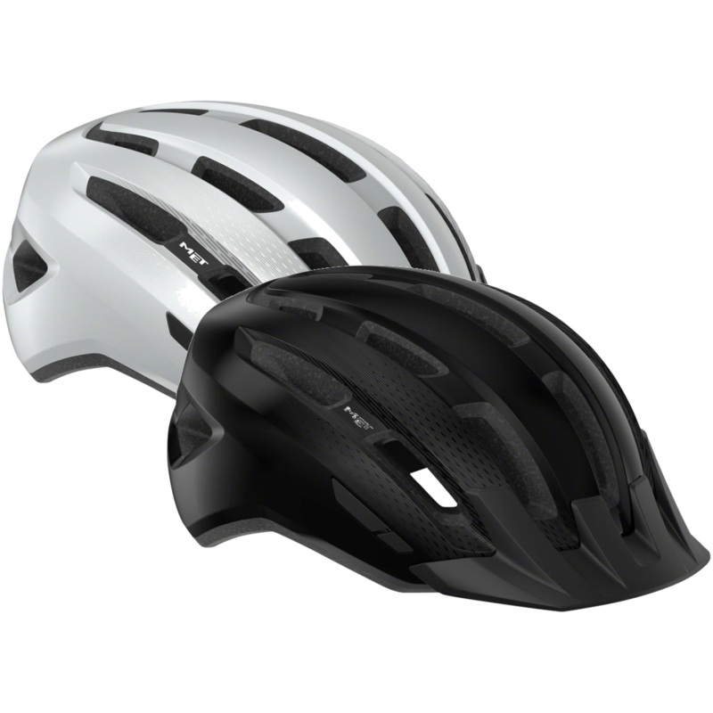 Mountain Bike Helmet MET Downtown MIPS-C2 Urban Cycling Bundle | Lightweight, Ventilated, Safe-T Twist Fit