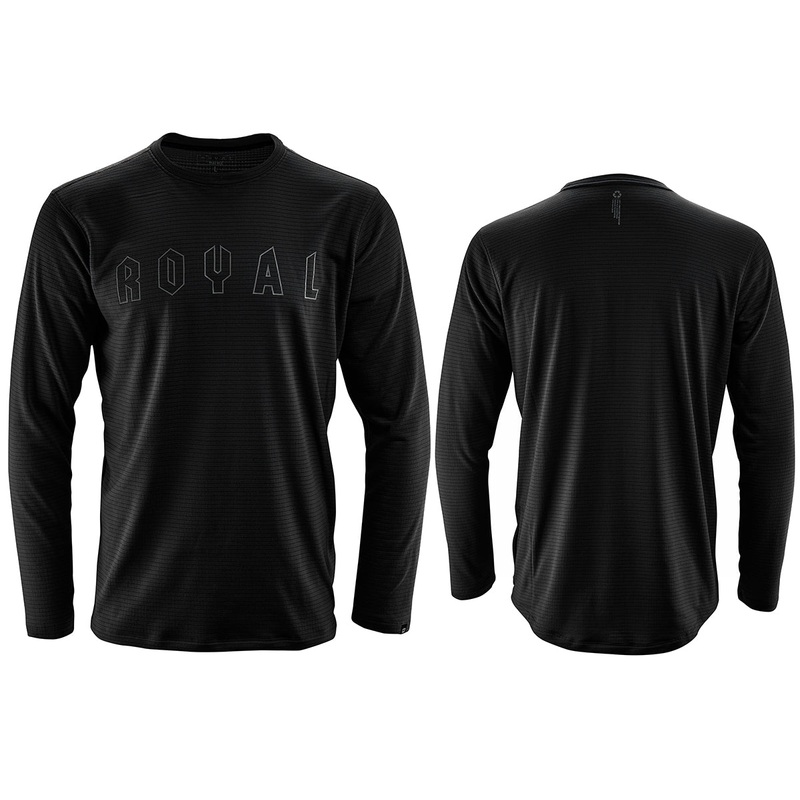 Royal Matrix Long Sleeve MTB Jersey – Black Black X-Small