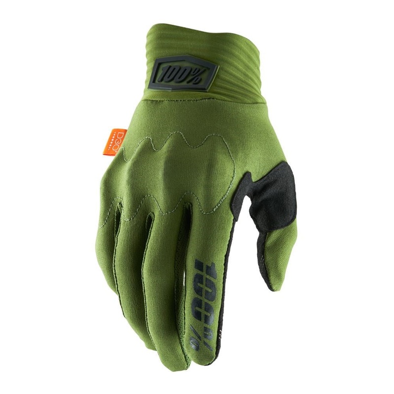 100% Cognito D3O Glove – Army Green-Black Army Green – Black Small