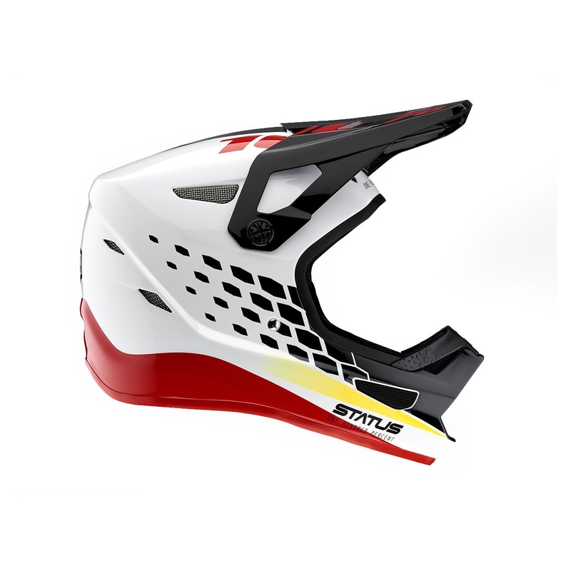 100% STATUS Full Face Helmet – Youth – Pacer White Small