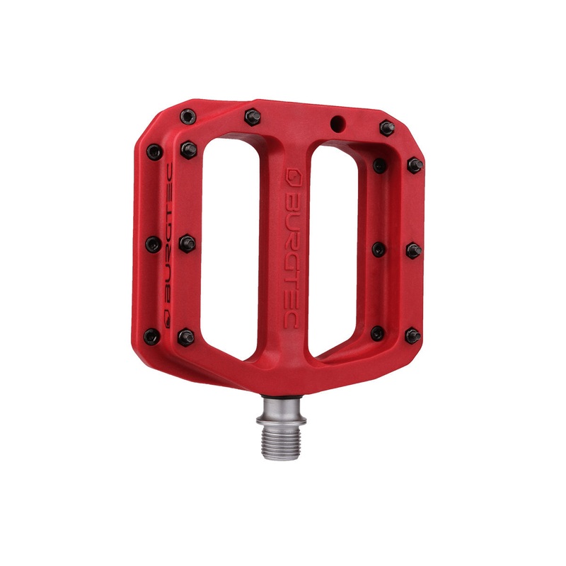 Burgtec MK4 Composite Flat Pedals – Race Red Race Red
