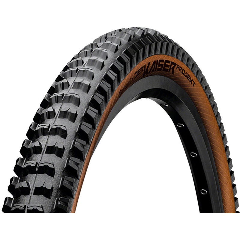 Continental Der Kaiser Projekt Tire – 29 x 2.40, Clincher, Folding, Black/Amber, ProTection, Apex