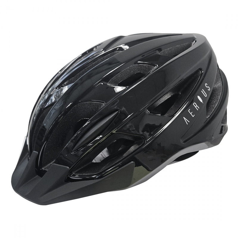 Road Bike Helmet Aerius V23-Sport SM/MD 21-1/4 to 22-3/4in (54 to 58 cm) Black All Purpose