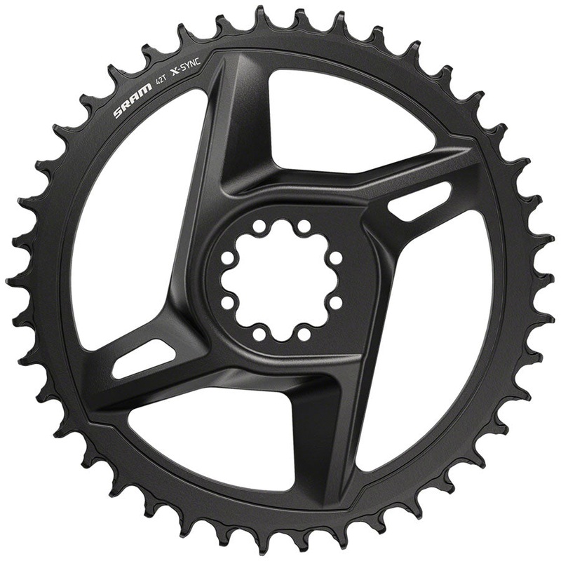 SRAM X-Sync Road Direct Mount Chainring for Rival – 44t, 12-Speed, 8-Bolt Direct Mount, Black