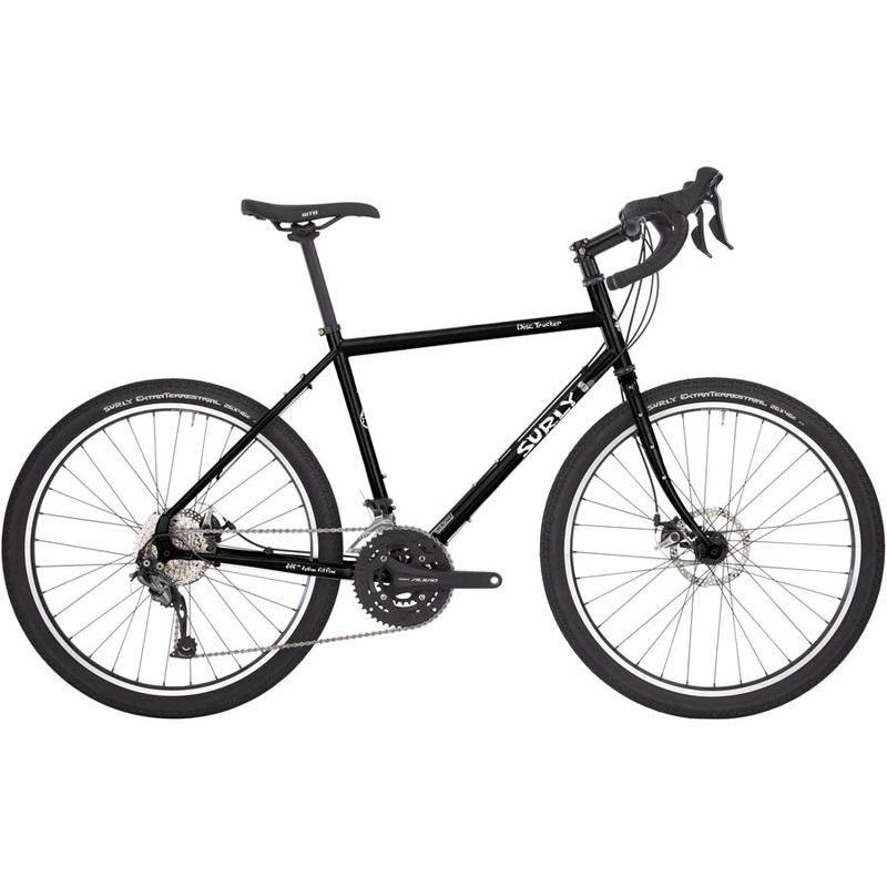 Surly Disc Trucker Bike – 26″, Steel, Hi-Viz Black, 50cm