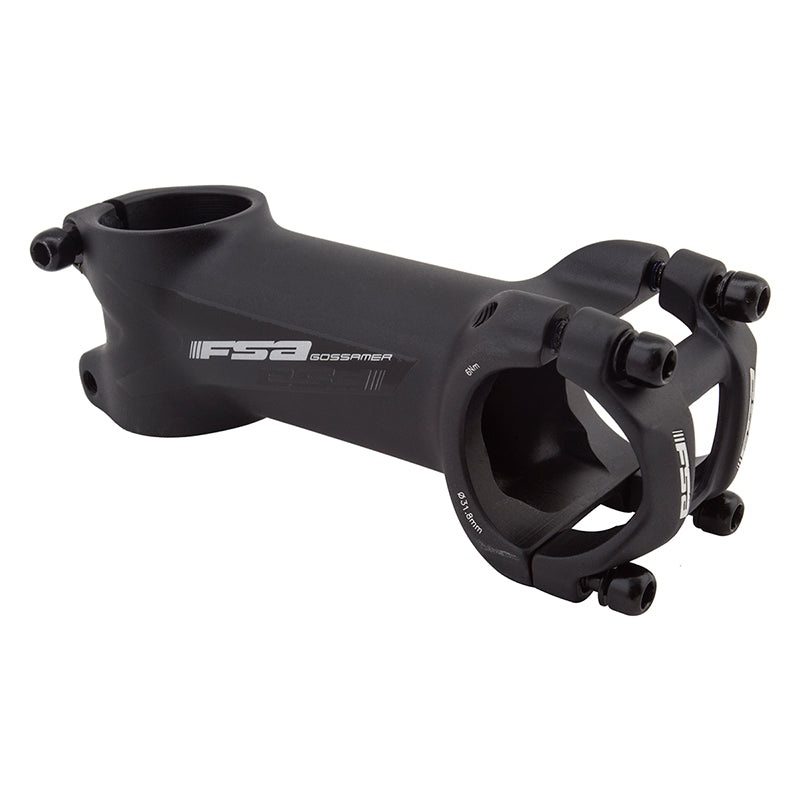 Full Speed Ahead Gossamer Stem – 90mm 31.8 Clamp +/-6 1 1/8″ Alloy Black