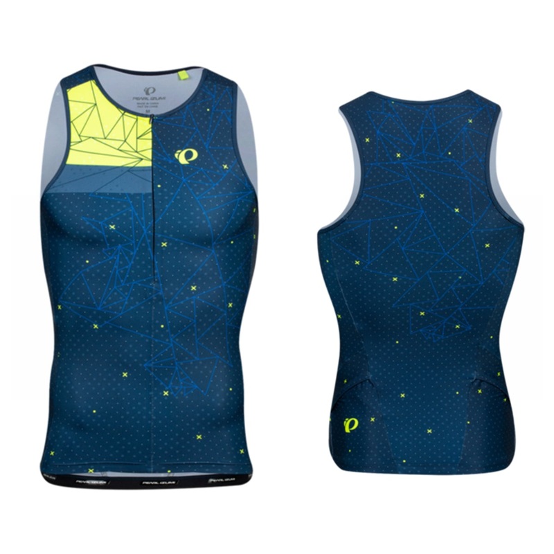 Pearl Izumi Elite Pursuit Graphic Tri Singlet – Navy-Screaming Yellow Perplex Navy – Screaming Yellow Perplex Large
