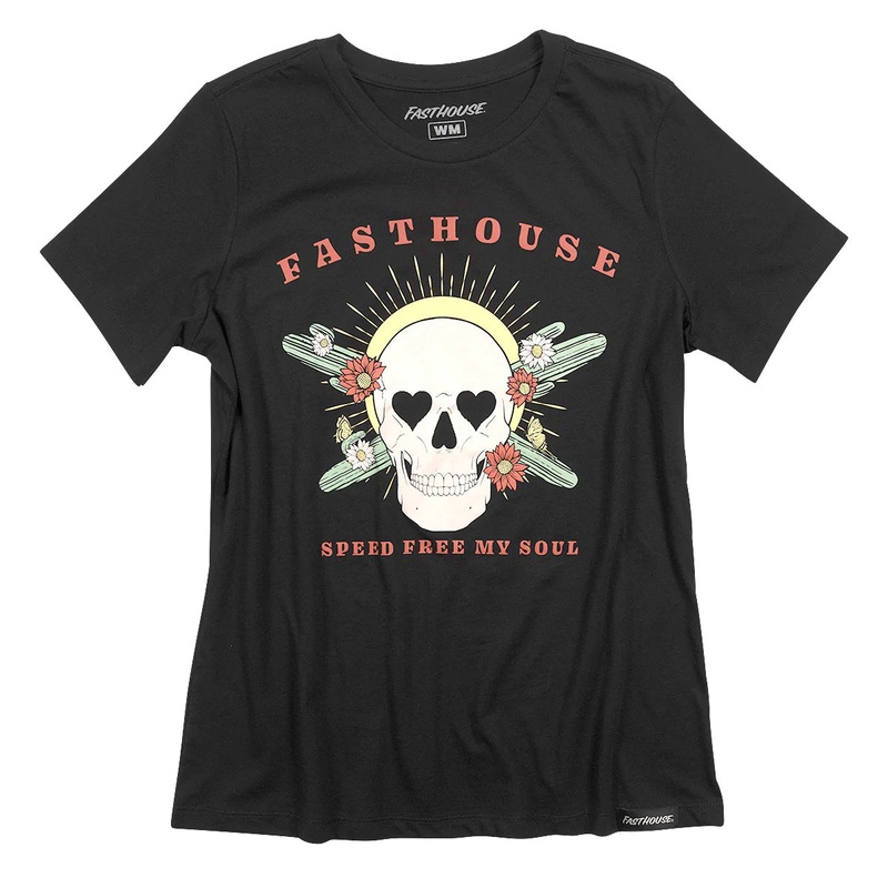 Fasthouse Spirited Tee – Womens – Black Black Small