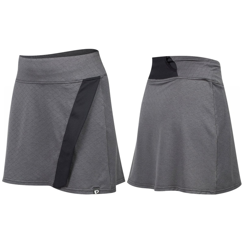 Pearl Izumi Select Escape Cycling Skirt – Womens – Smoked Pearl Twill-Black Smoked Pearl Twill – Black X-Small
