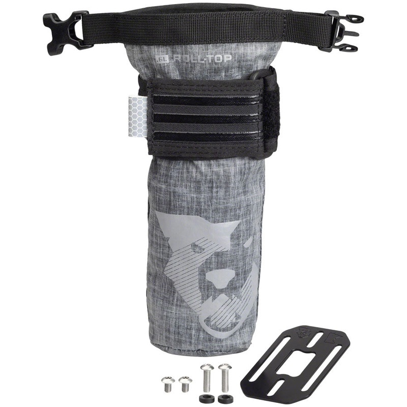 Wolf Tooth B-RAD TekLite Roll-Top Bag and Mounting Plate – 0.6L Black