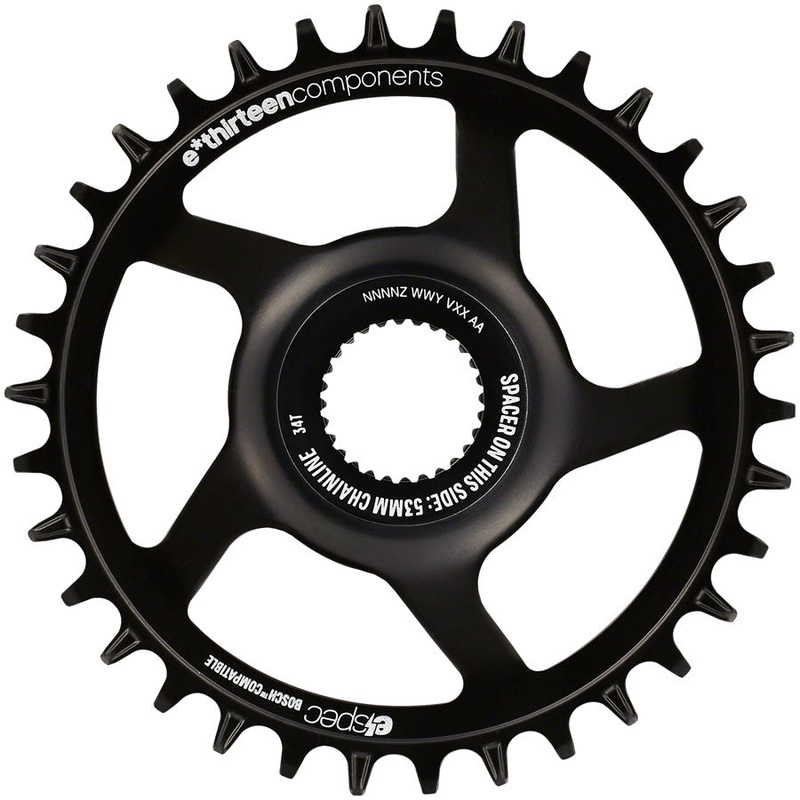 e*thirteen e*spec Steel Direct Mount Chainring – 34T Bosch CX Gen4 CL 53/55 via Spacer BLK