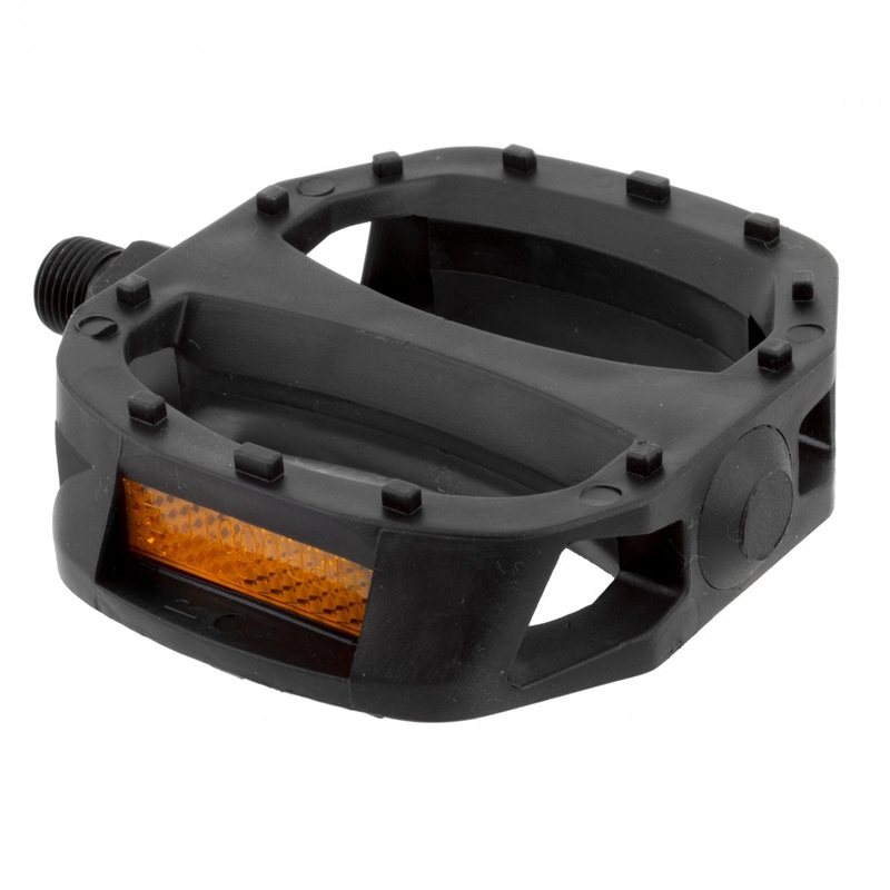 Premium Sunlite Platform Pedals – Durable ABS Resin Body, Molded Pins, Loose Ball Bearings, Lightweight Cycling Pedal Options (9/16″ & 1/2″) 9/16`