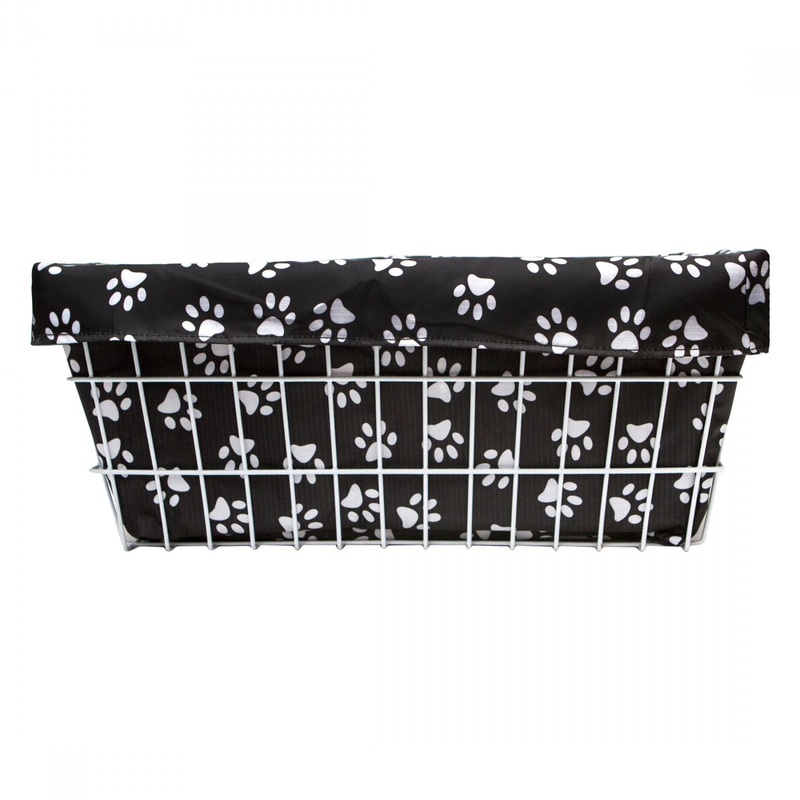 Cruiser Candy Style Up Trike Basket Liner Black/White Paw Print Trike XL