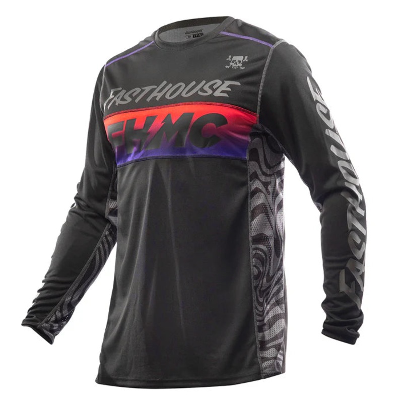 Fasthouse Grindhouse Nova Jersey – Youth – Black-Black Black X-Small