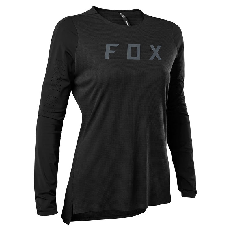 Fox Racing Flexair Pro Long Sleeve MTB Jersey – Womens – Black Black X-Small