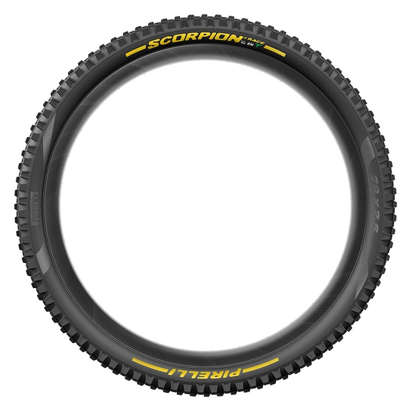 Pirelli Scorpion Race Enduro T Tire – 29 x 2.5 Tubeless Folding YLW Label Team Edition DualWALL SmartEVO DH