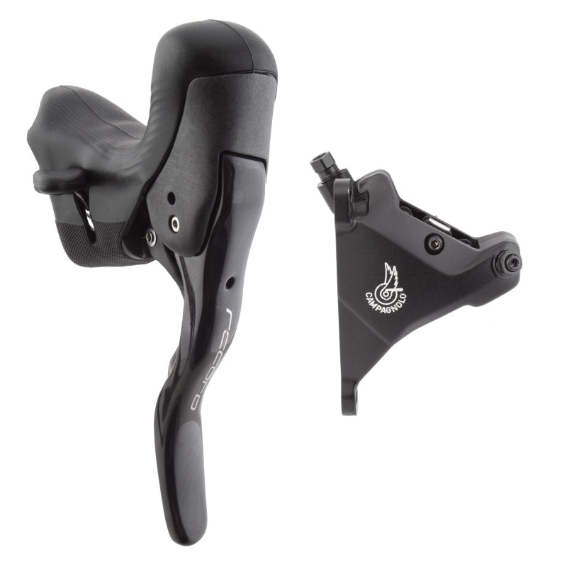 Campagnolo Record Ergopower Hydraulic Brake/Shift Lever Disc Caliper – Left/Front 12-Speed 160mm Flat Mount Caliper BLK