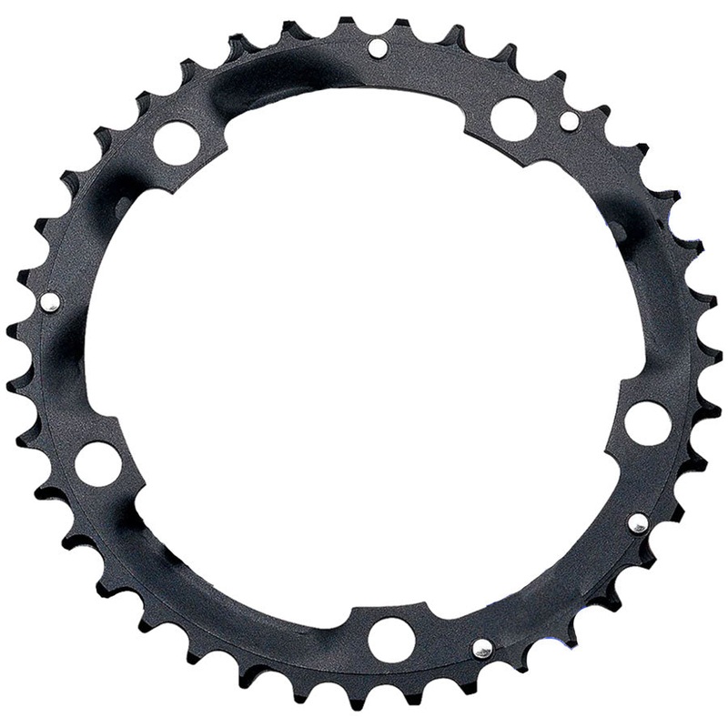 FSA Steel Road Triple Chainring, 1x 39T Tooth Count, 130BCD, 5-Bolt Pattern, 10-Speed Compatible  Black