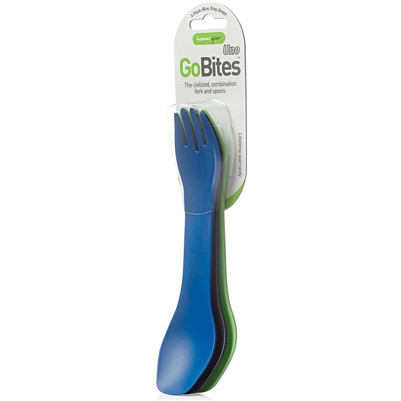 Compact and Durable Humangear Gobites Uno 3-Pack Cooking Utensils in Gray, Black, and Green