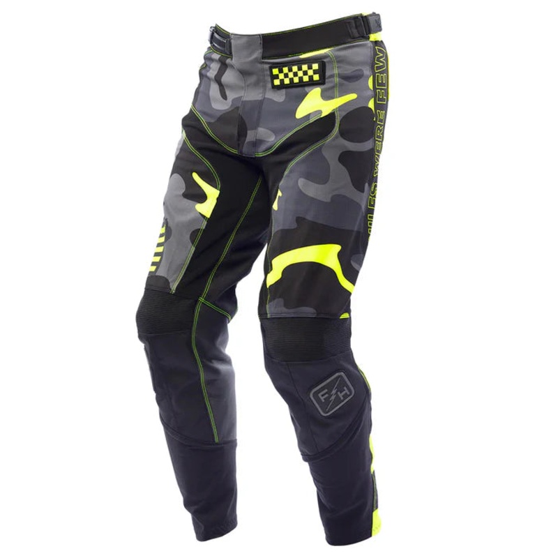 Fasthouse Grindhouse Riot Pant – Youth – Black-High Viz Black – High Viz 28″