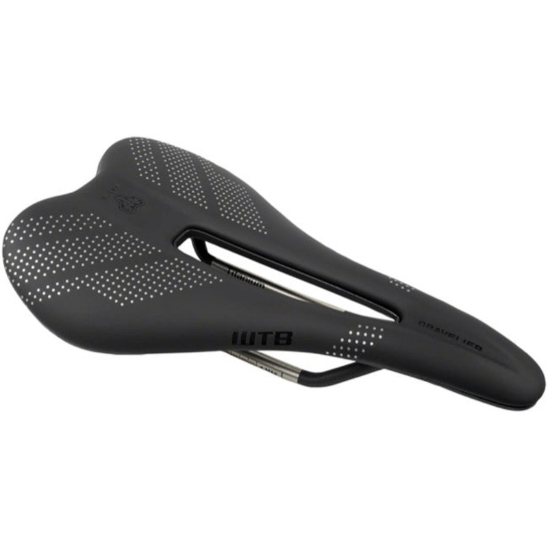 WTB Gravelier Medium Fusion Form Saddle – Titanium Rail – Black Black