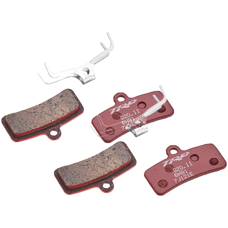 TRP Q20.11 Semi-Metallic/Resin Disc Brake Pads Bundle for TRP 4-Piston Calipers Quiet, Durable, High-Performance Cycling Brake Accessories
