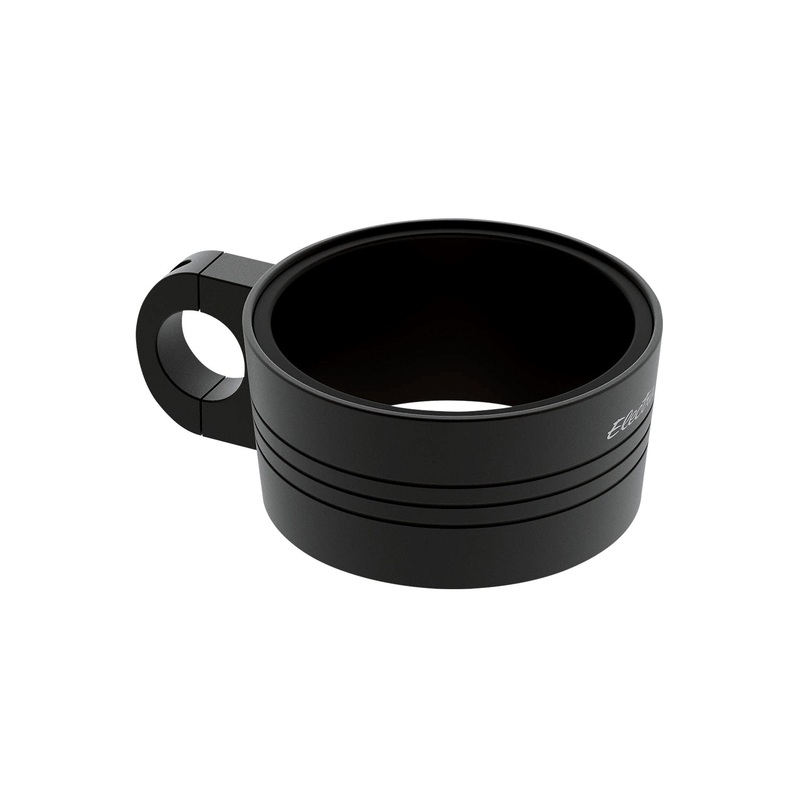 Electra Linear Cup Holder – Anodized Black Anodized Black