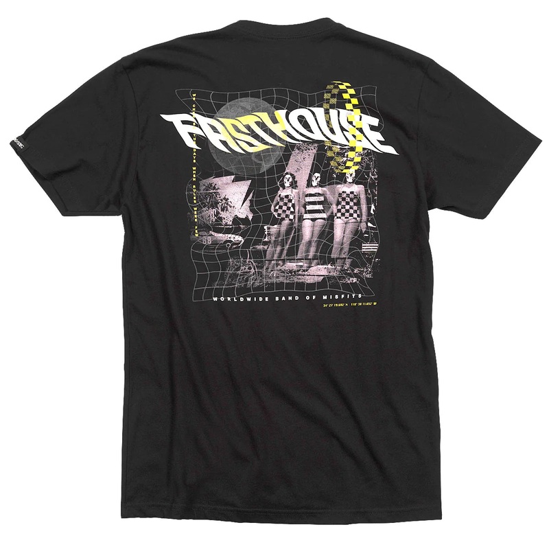 Fasthouse Glitch Tee – Black Black Small