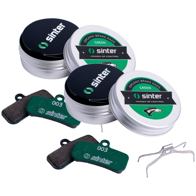 Sinter Green s2032 Organic Disc Brake Pads for Shimano D Type | High-Performance Racing & MTB Braking Components