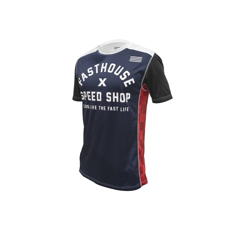Fasthouse Classic Heritage Short Sleeve MTB Jersey – Navy Navy Small